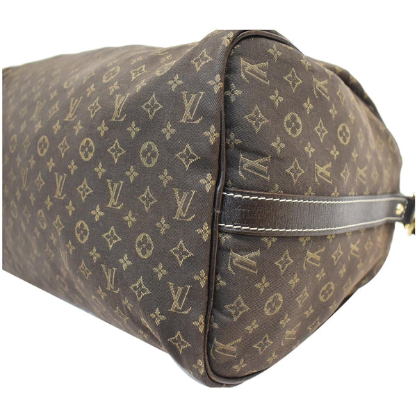LOUIS VUITTON Speedy 30 Ebene Monogram Mini Lin Shoulder Bag Brown