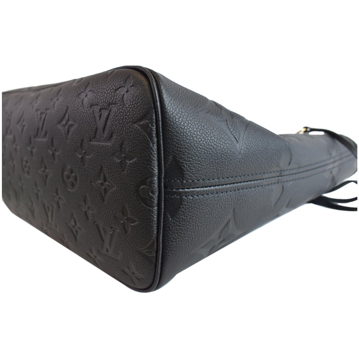 Louis Vuitton neverfull MM footprint bag Black Leather ref.809828