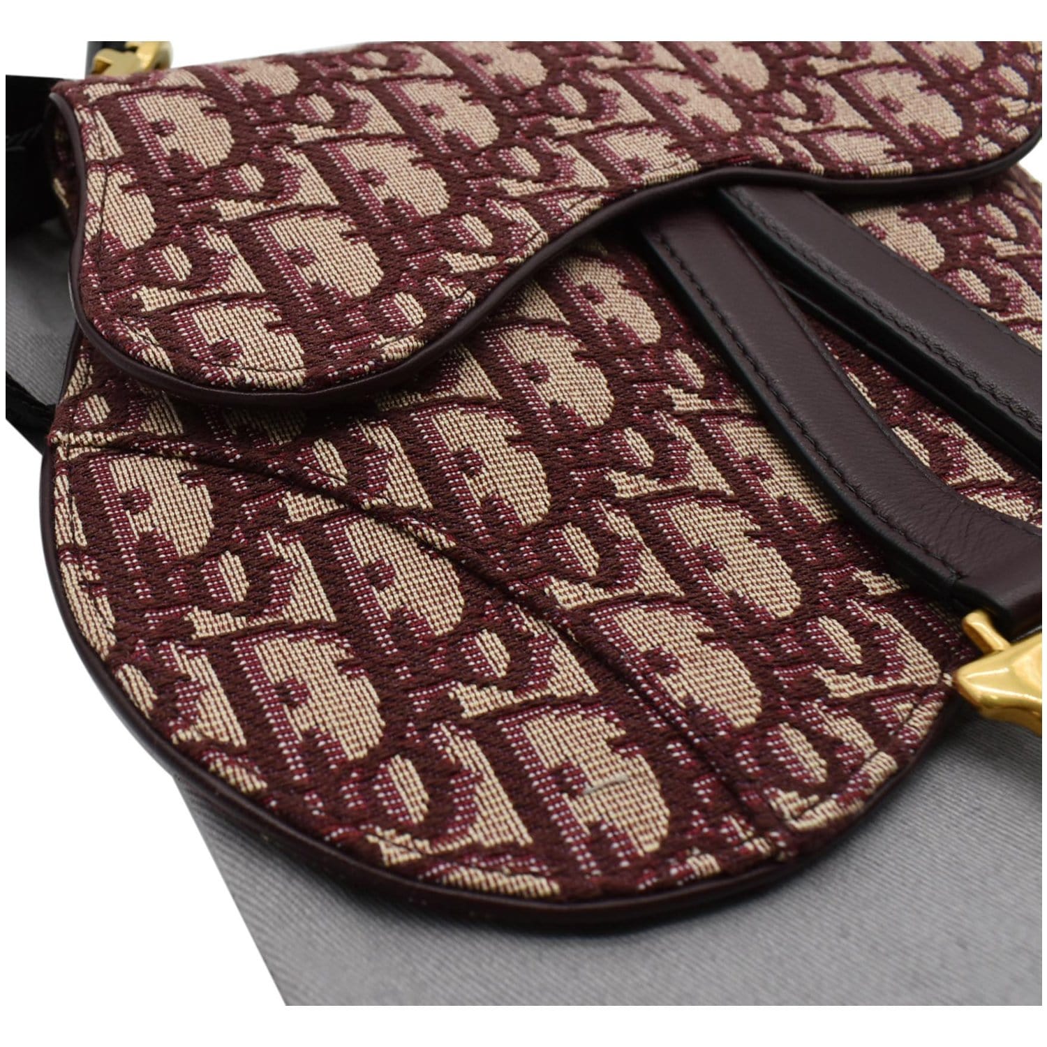 Burgundy dior belt bag Clearance