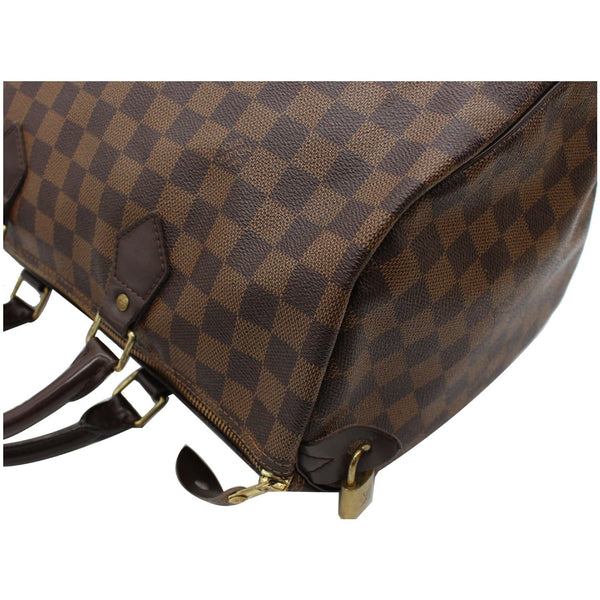 Louis Vuitton Speedy 35 Damier Ebene Satchel Bag For Sale