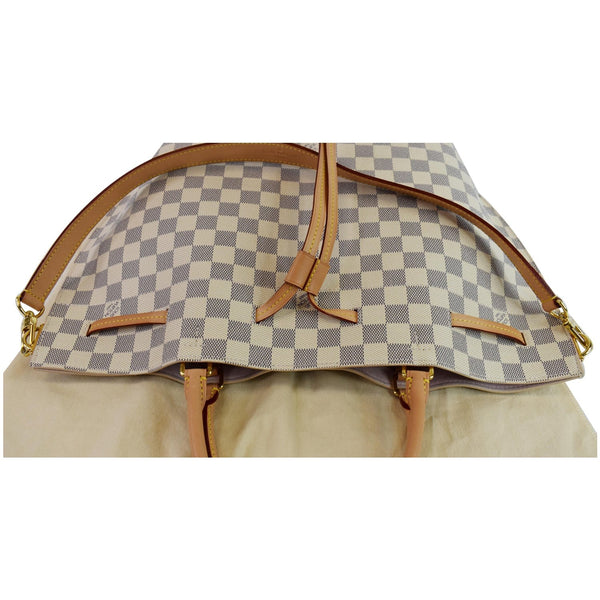 LOUIS VUITTON Girolata Damier Azur Shoulder Bag White