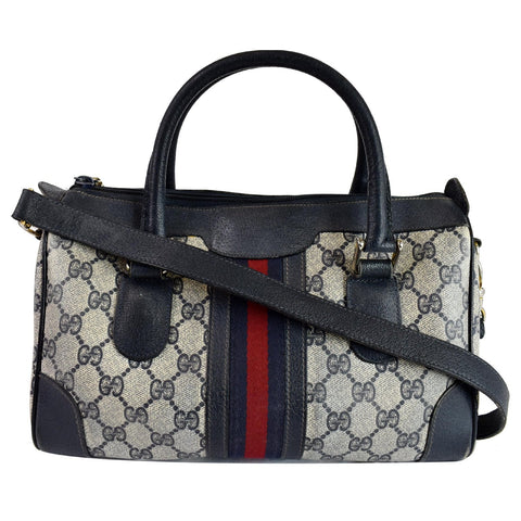 GUCCI Vintage Joy Boston GG Canvas Shoulder Bag - Front View