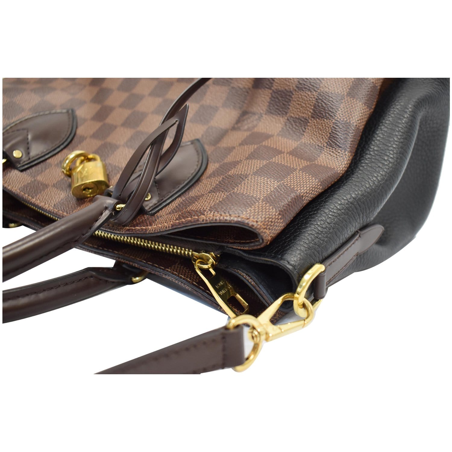Louis Vuitton Damier Ebene and Purple Python Normandy Bag For Sale at  1stDibs