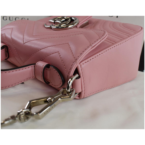 Gucci GG Marmont Mini Shoulder Bag Pastel Pink
