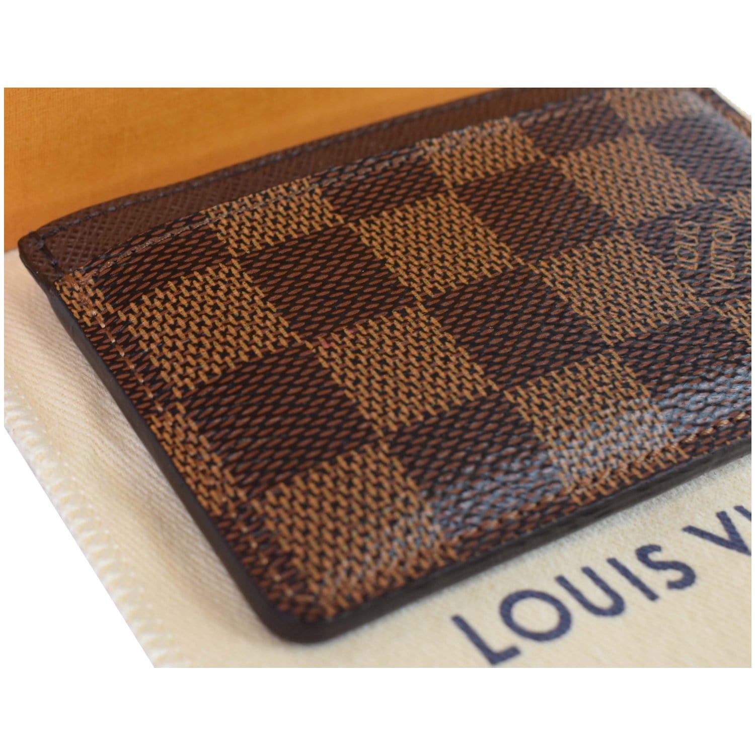Louis Vuitton Brown ID Holder Card Wallet Insert