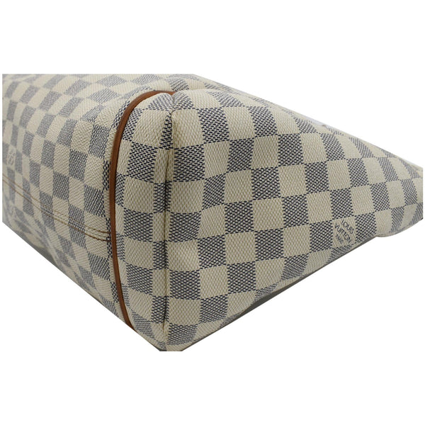 LOUIS VUITTON Totally MM Damier Azur Shoulder Bag White