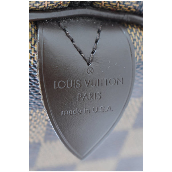 LOUIS VUITTON Speedy 30 Damier Ebene Satchel Handbag Brown