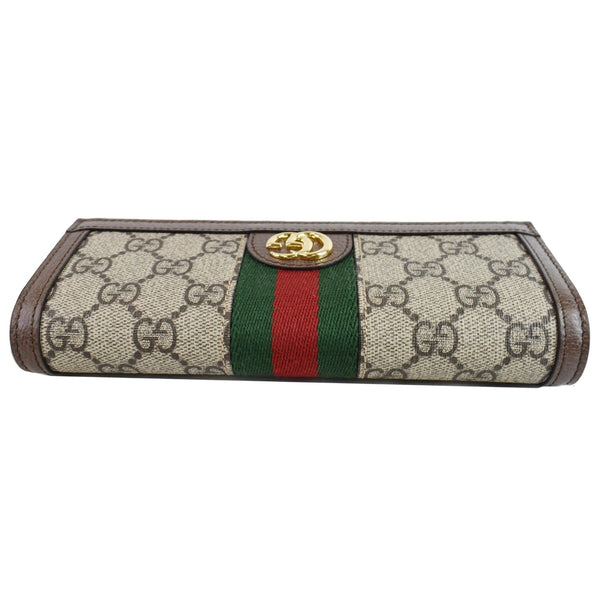 Gucci Ophidia GG Continental Supreme Canvas Wallet Beige 523153