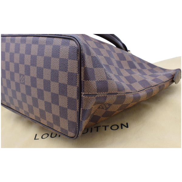 LOUIS VUITTON Saleya PM Damier Ebene Tote Bag Brown