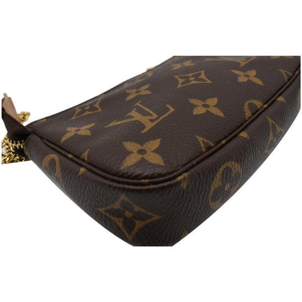 Louis Vuitton Mini Pochette Monogram Canvas Pouch Brown