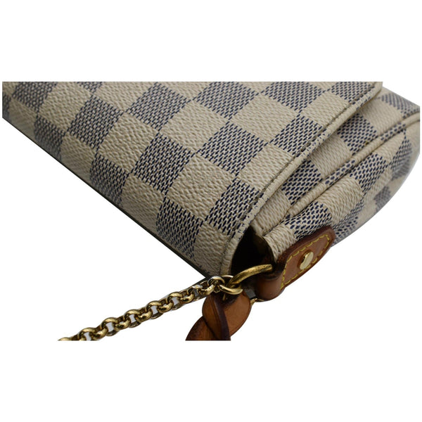 LOUIS VUITTON Favorite PM Damier Azur Crossbody Bag White