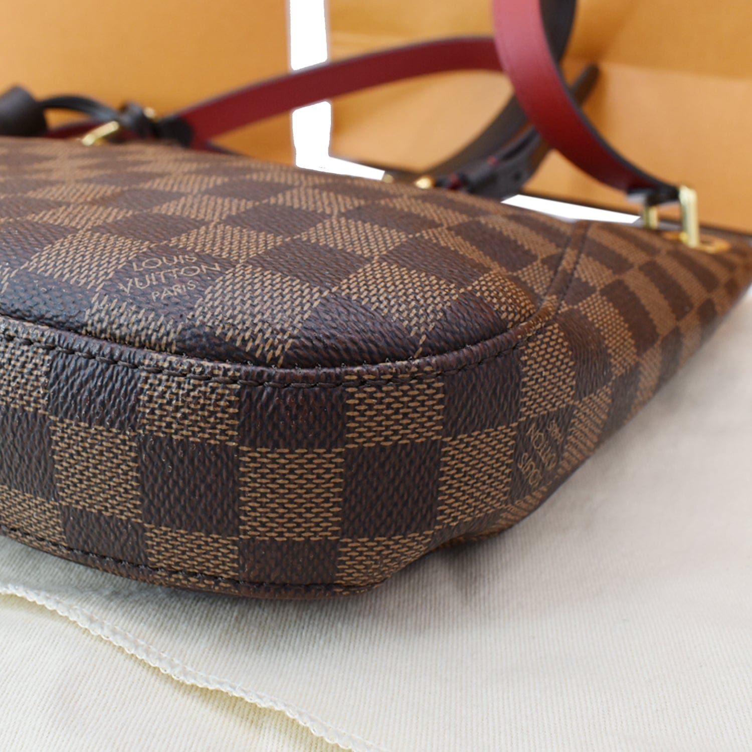 Louis Vuitton, Bags, Louisvuitton Damier South Bank Shoulder Bag With  Tassel Charm