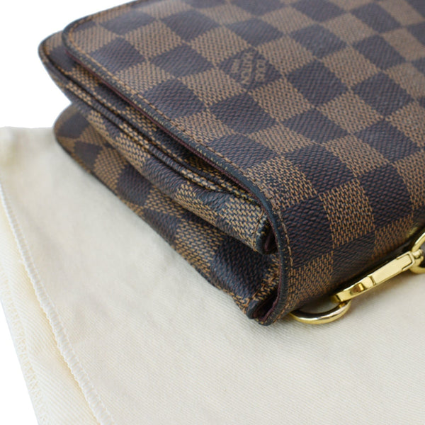 LOUIS VUITTON Hoxton PM Damier Ebene Crossbody Bag Brown