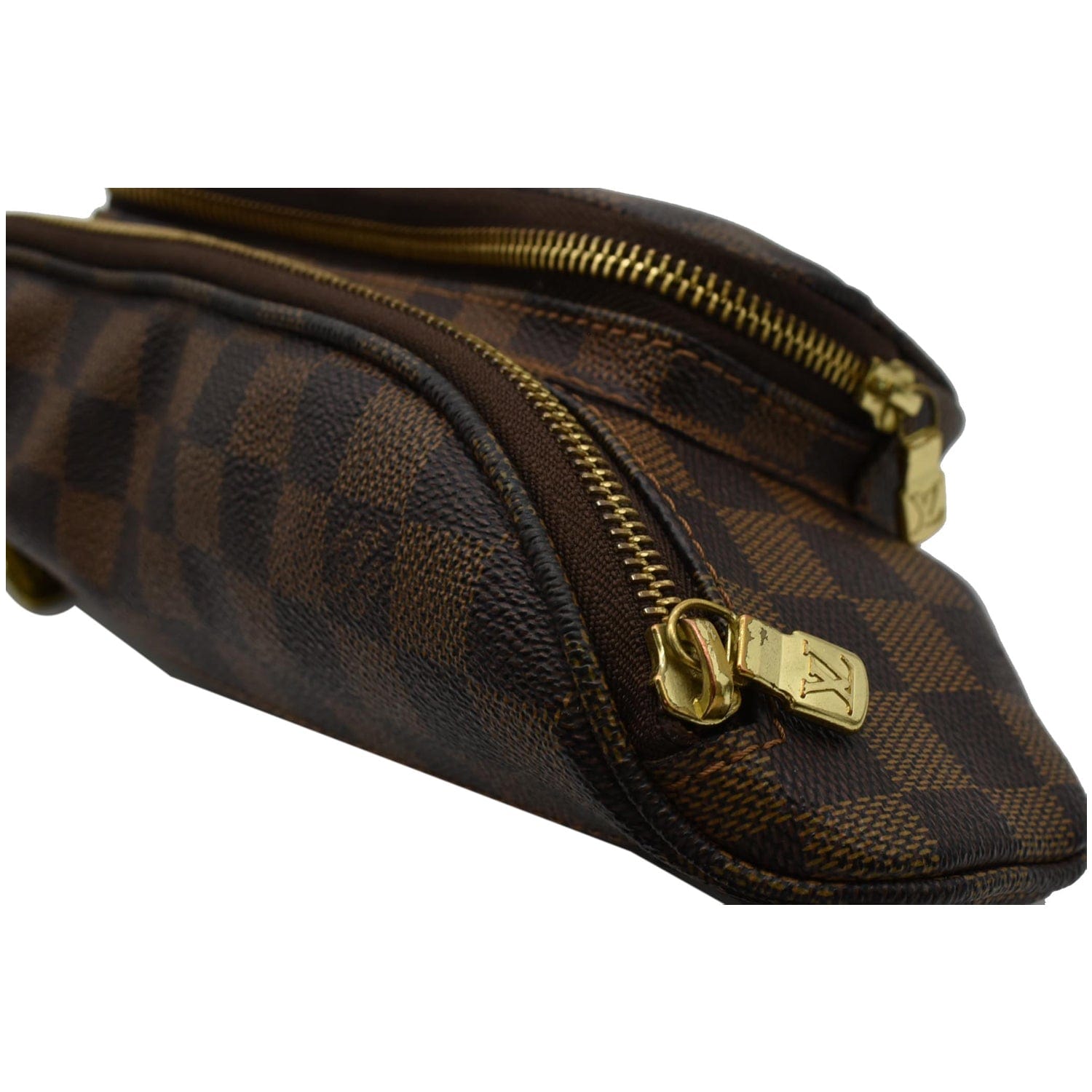 Louis Vuitton Brown Damier Ebene Melville Bum Bag Leather Cloth Pony-style  calfskin ref.354722 - Joli Closet