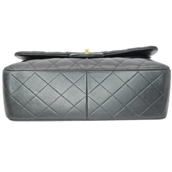 CHANEL Classic Jumbo Double Flap Lambskin Leather Shoulder Bag Black 24752035 - Hot Deals