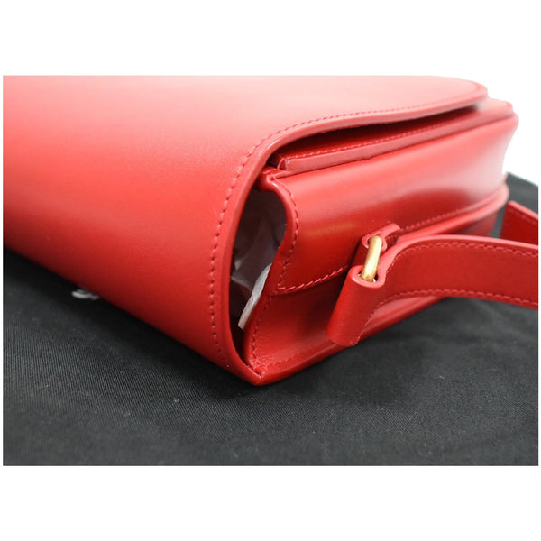 YVES SAINT LAURENT Betty Smooth Leather Shoulder Bag Red