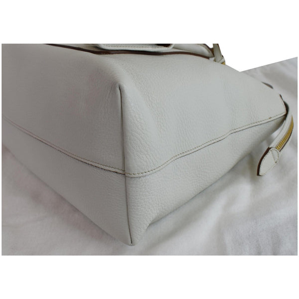 Prada Vitello Daino Pebbled Leather White Bag