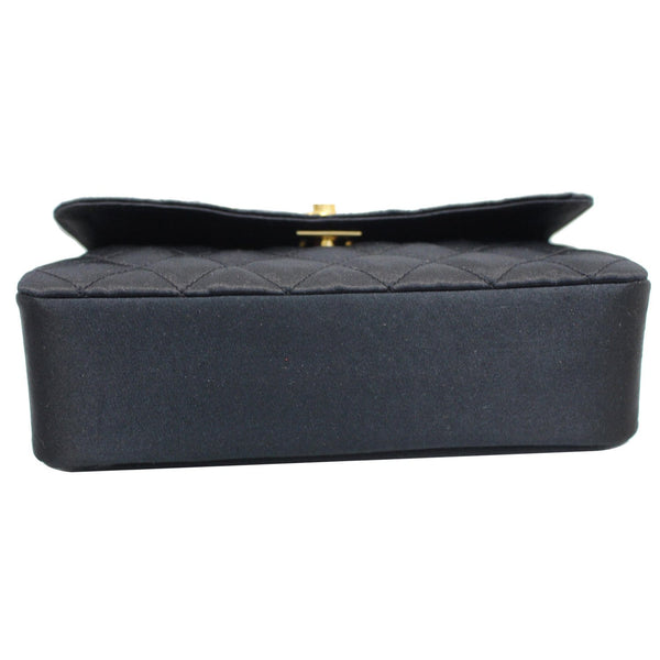 CHANEL Classic Timeless Small Satin Shoulder Bag Black