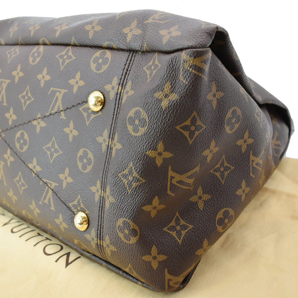 Louis Vuitton Artsy MM Monogram Canvas Hobo Bag Brown
