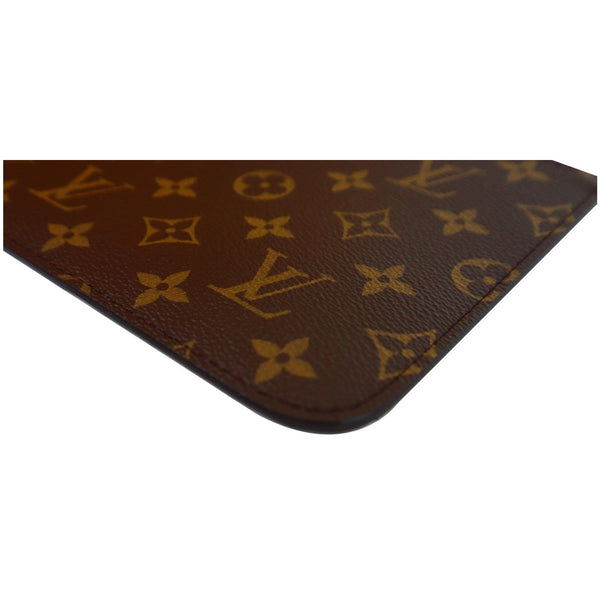 Louis Vuitton Pochette Neverfull MM Monogram Canvas Bag corner side 