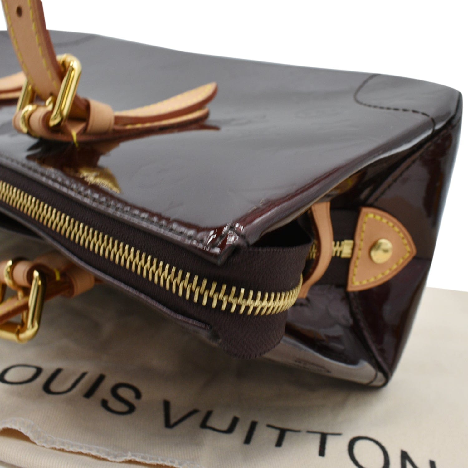 Pre-owned Louis Vuitton Amarante Monogram Vernis Rosewood Avenue