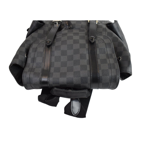 LOUIS VUITTON Christopher PM Damier Graphite Backpack Bag Black