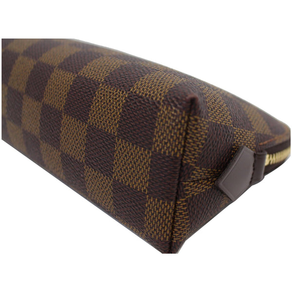 LOUIS VUITTON Damier Ebene Cosmetic Pouch Brown