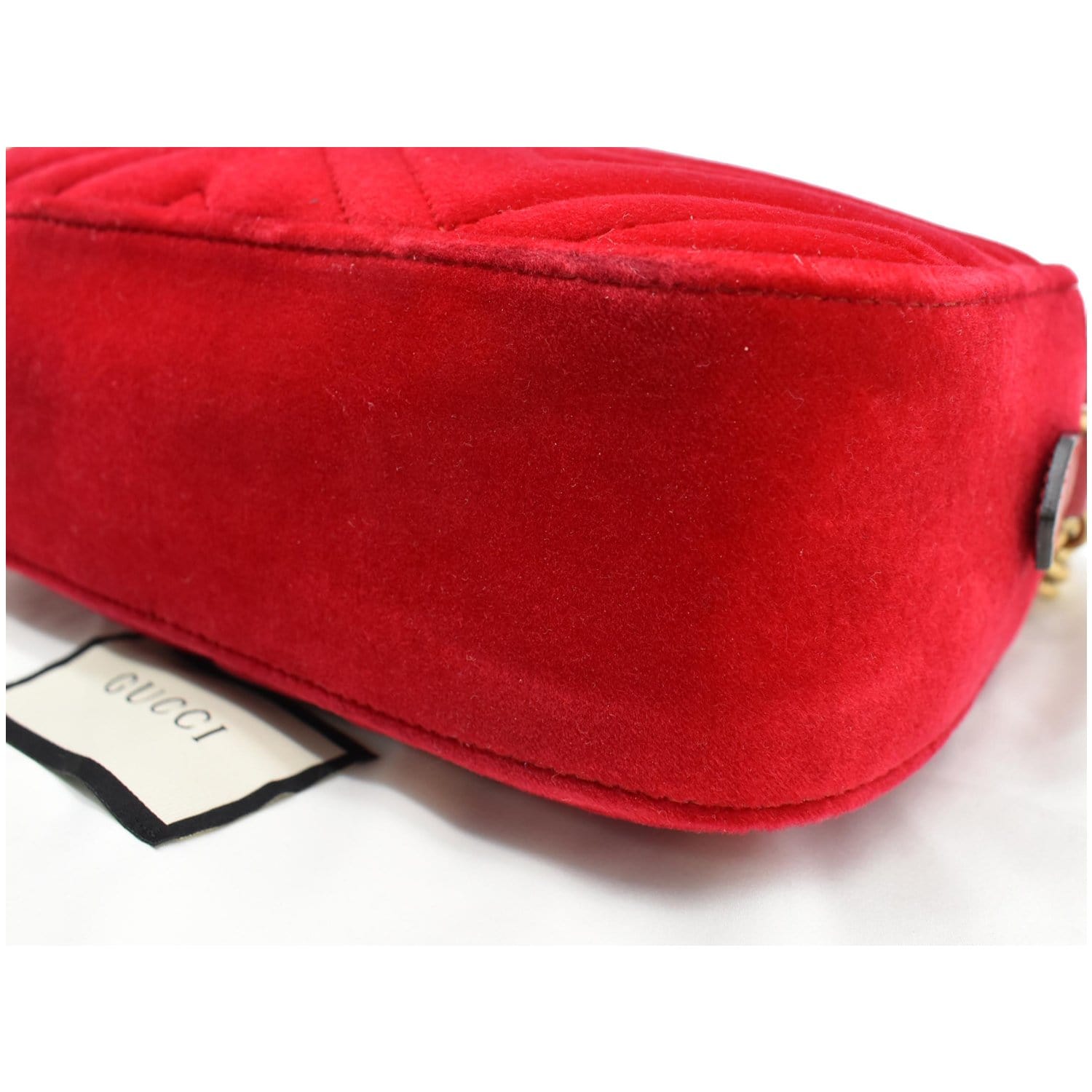 Red Gucci GG Marmont Matelasse Crossbody Bag – Designer Revival