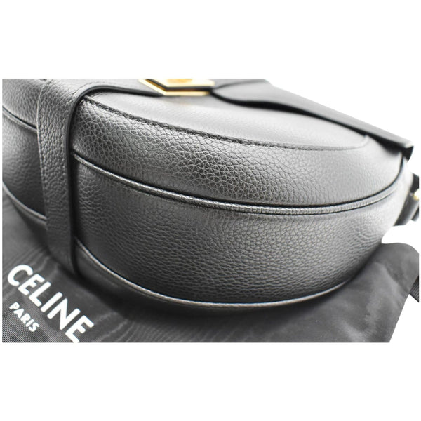 CELINE Besace 16 Small Leather Shoulder Bag Black