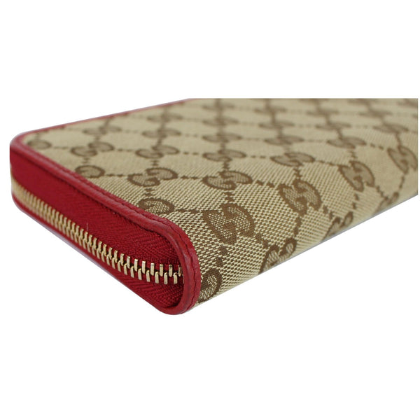 Gucci GG Monogram Canvas Zippy Wallet - res corners