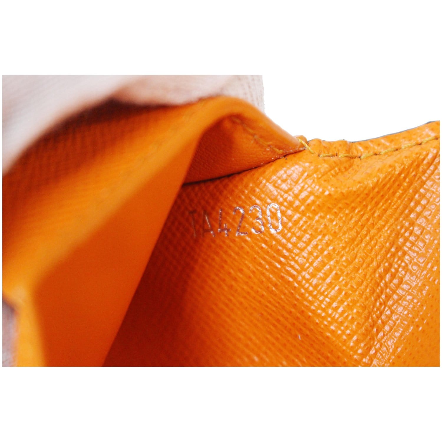 LOUIS VUITTON Giant Damier Graphite Alpha Messenger Bag Orange