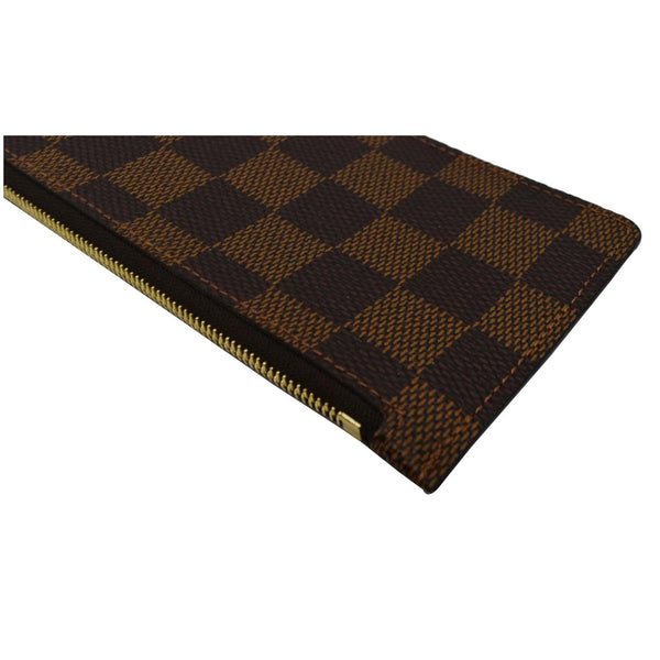 LOUIS VUITTON Felicie Zippered Damier Ebene Insert Pouch Brown