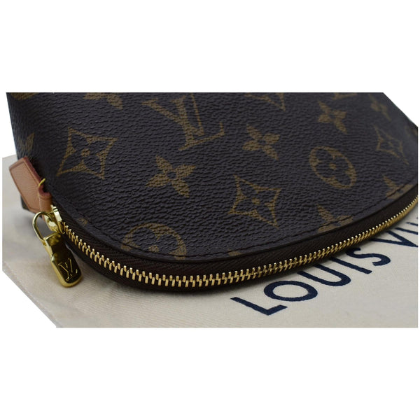 LOUIS VUITTON Monogram Canvas Cosmetic Pouch Brown
