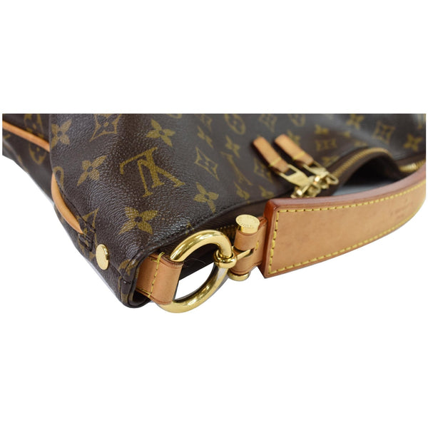 Louis Vuitton Sully PM Monogram Canvas Shoulder Bag - top corner close