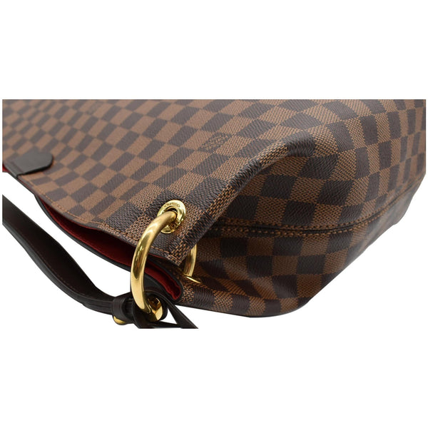 LOUIS VUITTON Graceful MM Damier Ebene Shoulder Bag Brown