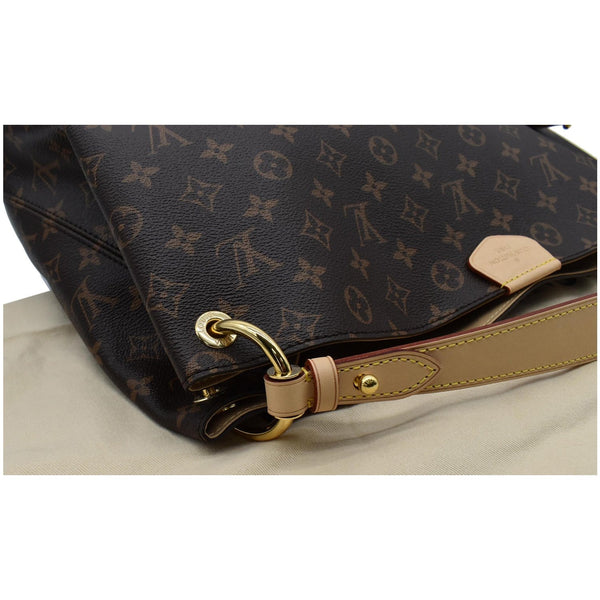 LOUIS VUITTON Graceful MM Monogram Canvas Shoulder Bag Brown