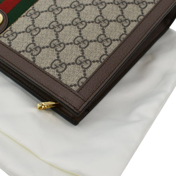 GUCCI Ophidia GG Supreme Canvas Zip Pouch Beige 625549