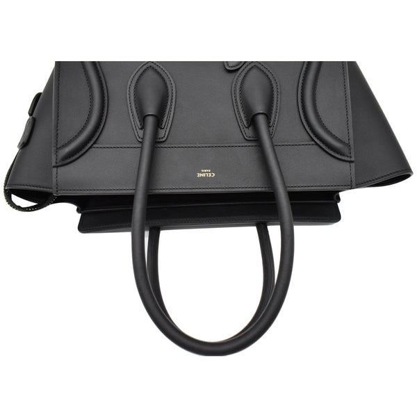 Celine Mini Luggage Leather Tote Bag handles- Dallas Handbags