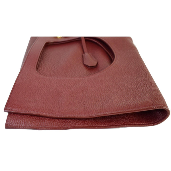 TOM FORD Alix Padlock Zip Fold-over Leather Shoulder Bag Red