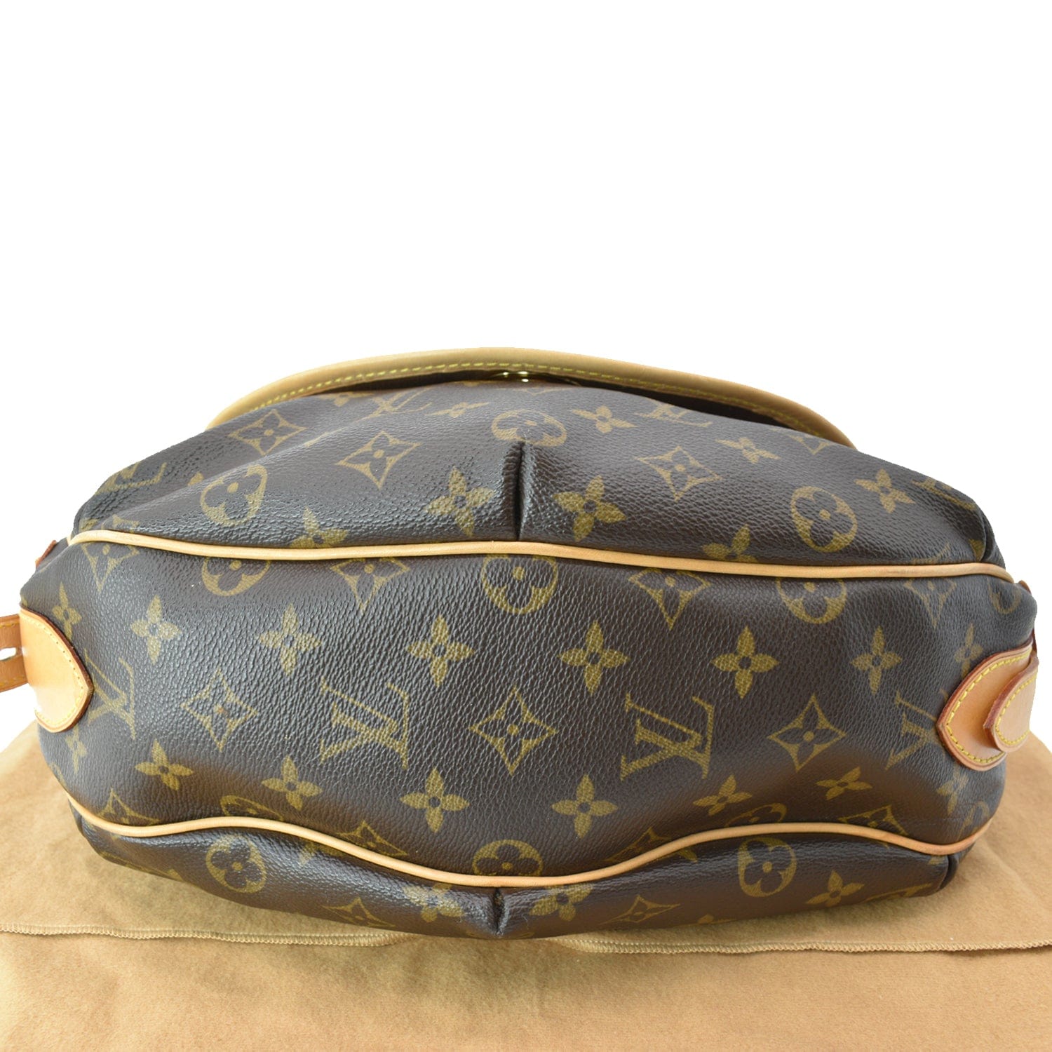 LOUIS VUITTON Louis Vuitton Bolly Shoulder Bag M95296 Monogram Emboss Embossed  Leather Enamel Olive Brown Black Semi-shoulder One-shoulder Handbag Tote