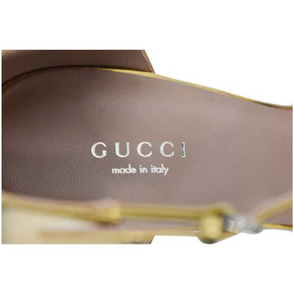 Gucci Studded T-Strap Heel Pumps Size 39 1/2- made in Italy
