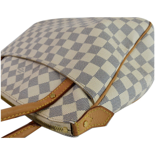 Louis Vuitton Figheri PM Damier Azur Shoulder Bag - white skn