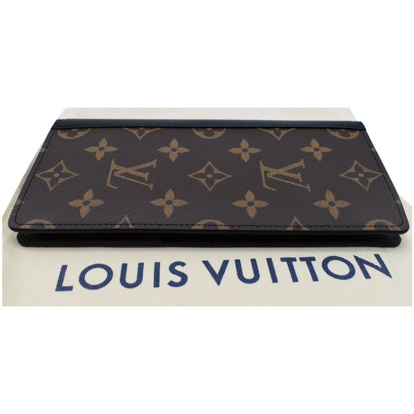 LOUIS VUITTON Brazza Monogram Macassar Wallet Brown