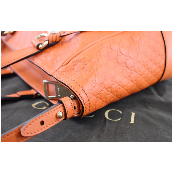 GUCCI Small Bree GG Guccissima Leather Crossbody Bag Orange 449241
