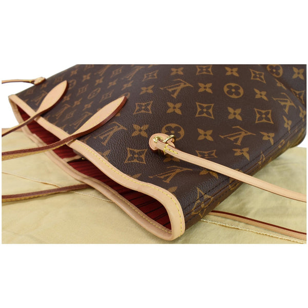 Louis Vuitton Neverfull MM Monogram Canvas Tote Bag - brown bag women