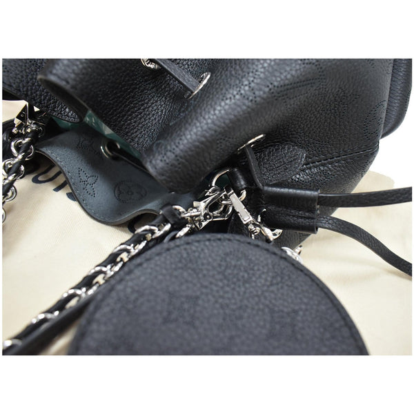 LOUIS VUITTON Bella Mahina Calf Leather Crossbody Bag Black