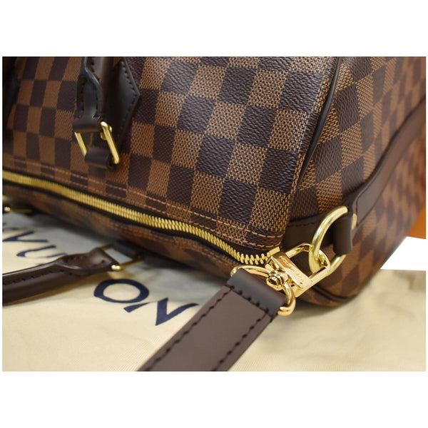 Louis Vuitton Speedy 35 Bandouliere Bag - gold zip corner| DDH
