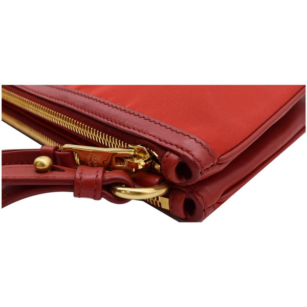 Prada Tessuto Bandoliera Double Zip Nylon Crossbody Bag