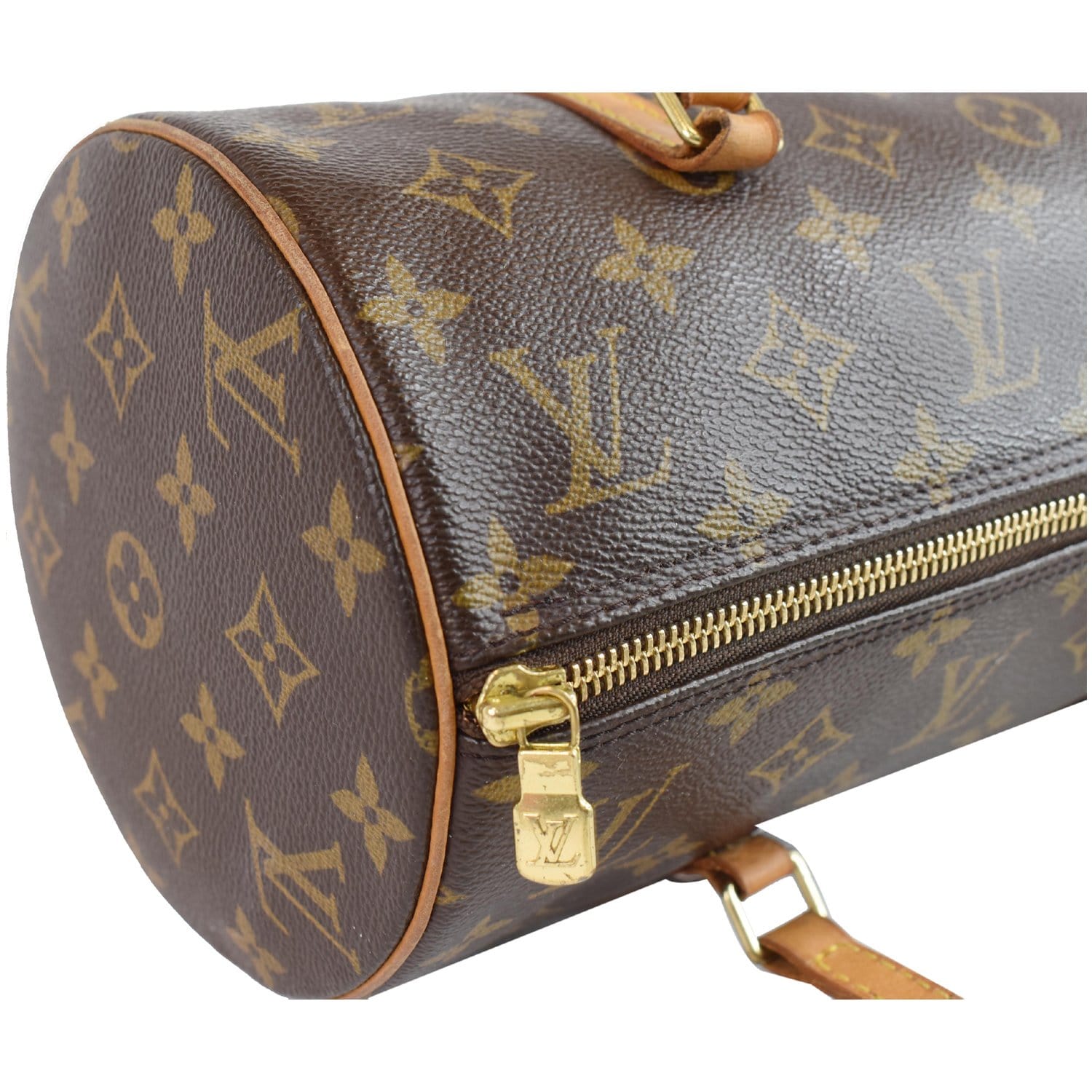Papillon leather handbag Louis Vuitton Brown in Leather - 31965105