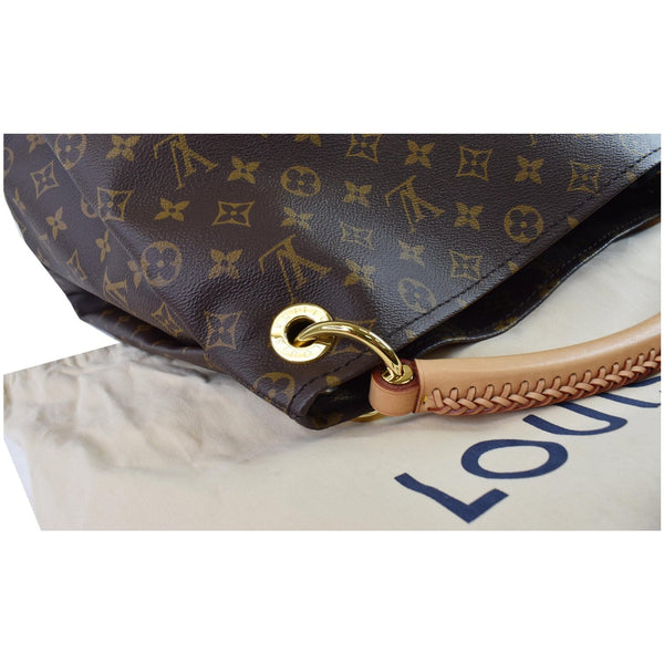 LOUIS VUITTON Artsy MM Monogram Canvas Shoulder Bag Brown
